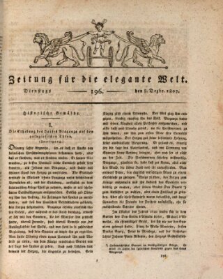 Zeitung für die elegante Welt Dienstag 8. Dezember 1807