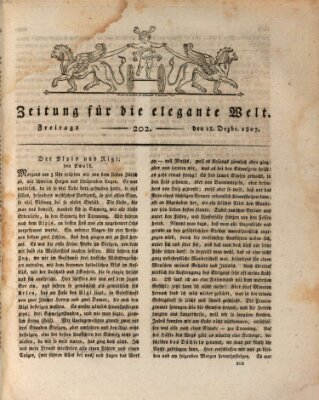 Zeitung für die elegante Welt Freitag 18. Dezember 1807