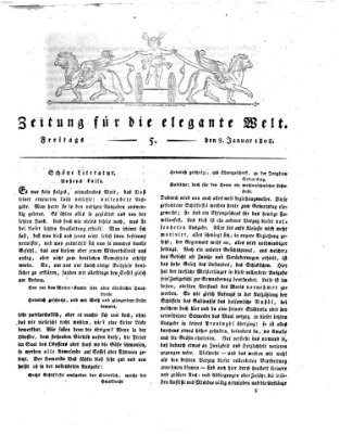 Zeitung für die elegante Welt Samstag 9. Januar 1808