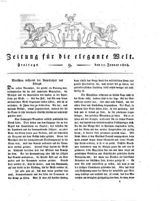 Zeitung für die elegante Welt Freitag 15. Januar 1808