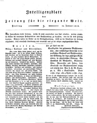 Zeitung für die elegante Welt Freitag 15. Januar 1808