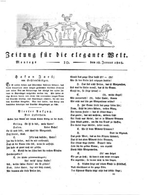 Zeitung für die elegante Welt Montag 18. Januar 1808