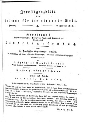 Zeitung für die elegante Welt Freitag 22. Januar 1808