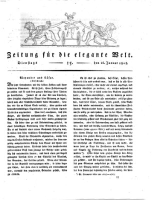 Zeitung für die elegante Welt Dienstag 26. Januar 1808