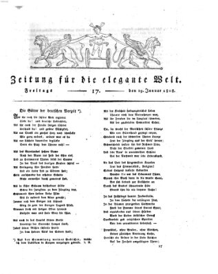 Zeitung für die elegante Welt Freitag 29. Januar 1808