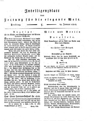 Zeitung für die elegante Welt Freitag 29. Januar 1808