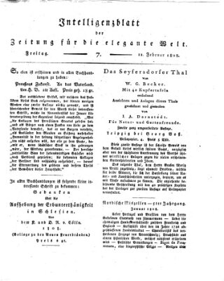 Zeitung für die elegante Welt Freitag 12. Februar 1808