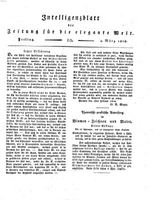 Zeitung für die elegante Welt Freitag 4. März 1808