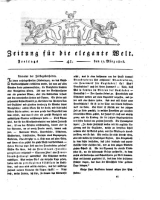 Zeitung für die elegante Welt Freitag 11. März 1808