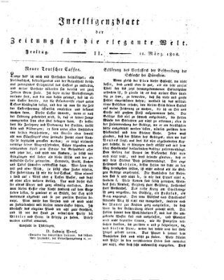 Zeitung für die elegante Welt Freitag 11. März 1803