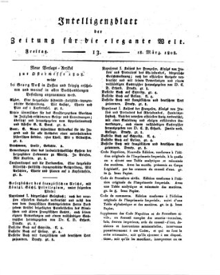 Zeitung für die elegante Welt Freitag 18. März 1808