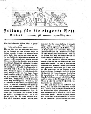 Zeitung für die elegante Welt Montag 21. März 1808