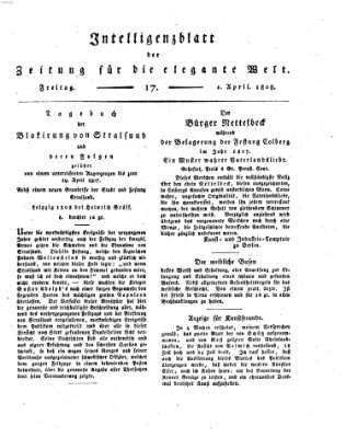 Zeitung für die elegante Welt Freitag 1. April 1808