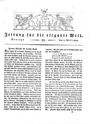 Zeitung für die elegante Welt Montag 11. April 1808