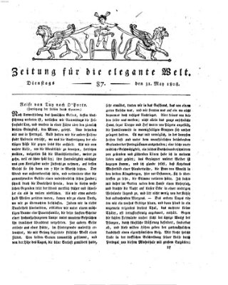 Zeitung für die elegante Welt Dienstag 31. Mai 1808