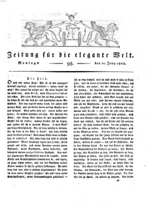 Zeitung für die elegante Welt Montag 20. Juni 1808