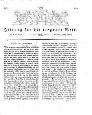 Zeitung für die elegante Welt Montag 27. Juni 1808