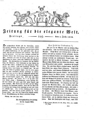 Zeitung für die elegante Welt Freitag 1. Juli 1808