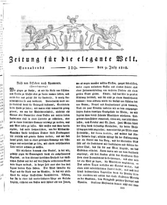 Zeitung für die elegante Welt Samstag 9. Juli 1808