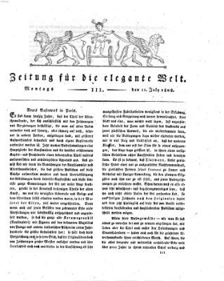 Zeitung für die elegante Welt Montag 11. Juli 1808