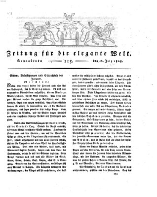 Zeitung für die elegante Welt Samstag 16. Juli 1808