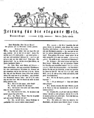 Zeitung für die elegante Welt Donnerstag 21. Juli 1808