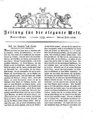 Zeitung für die elegante Welt Donnerstag 28. Juli 1808