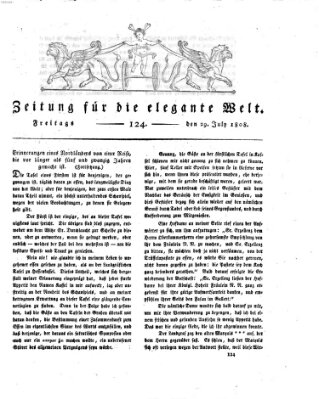 Zeitung für die elegante Welt Freitag 29. Juli 1808