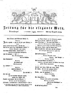 Zeitung für die elegante Welt Dienstag 23. August 1808