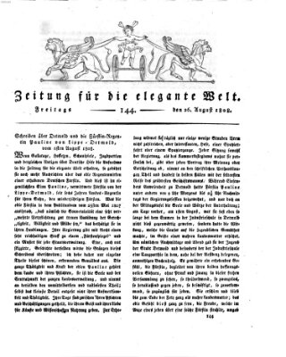 Zeitung für die elegante Welt Freitag 26. August 1808