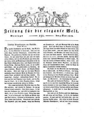 Zeitung für die elegante Welt Montag 5. September 1808