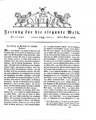 Zeitung für die elegante Welt Freitag 9. September 1808