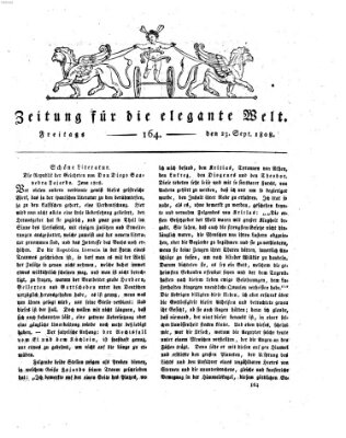 Zeitung für die elegante Welt Freitag 23. September 1808