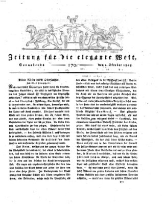 Zeitung für die elegante Welt Samstag 1. Oktober 1808