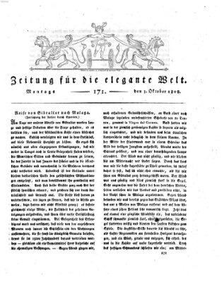 Zeitung für die elegante Welt Montag 3. Oktober 1808