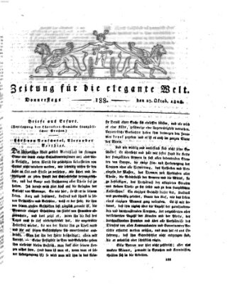 Zeitung für die elegante Welt Donnerstag 27. Oktober 1808