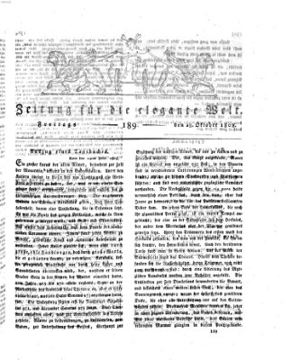 Zeitung für die elegante Welt Freitag 28. Oktober 1808