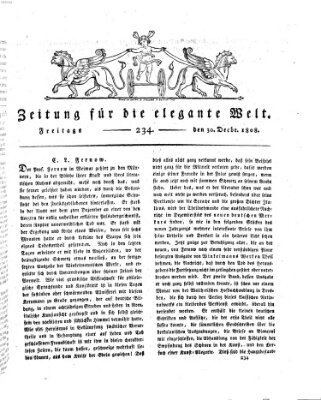 Zeitung für die elegante Welt Freitag 30. Dezember 1808