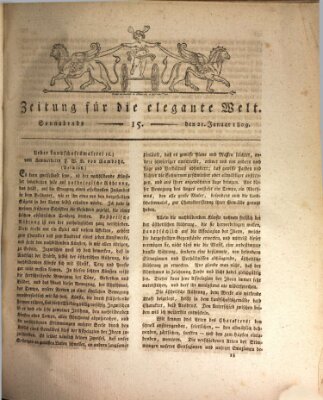 Zeitung für die elegante Welt Samstag 21. Januar 1809