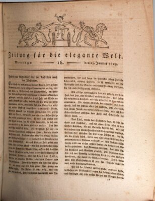 Zeitung für die elegante Welt Montag 23. Januar 1809