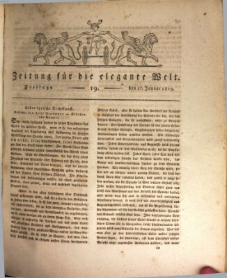 Zeitung für die elegante Welt Freitag 27. Januar 1809