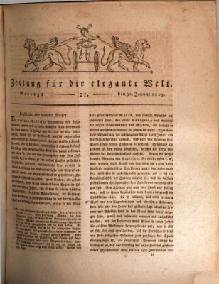 Zeitung für die elegante Welt Montag 30. Januar 1809