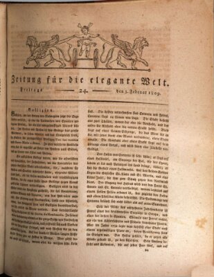 Zeitung für die elegante Welt Freitag 3. Februar 1809