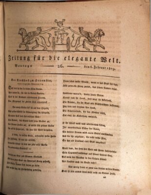 Zeitung für die elegante Welt Montag 6. Februar 1809