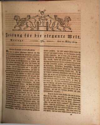 Zeitung für die elegante Welt Montag 20. März 1809