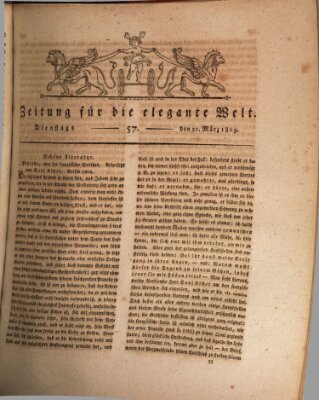 Zeitung für die elegante Welt Dienstag 21. März 1809