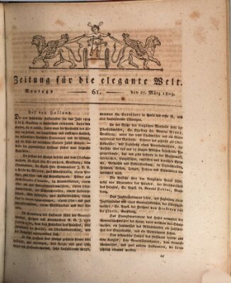 Zeitung für die elegante Welt Montag 27. März 1809