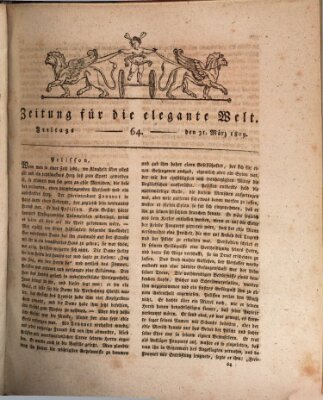 Zeitung für die elegante Welt Freitag 31. März 1809