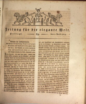 Zeitung für die elegante Welt Freitag 7. April 1809