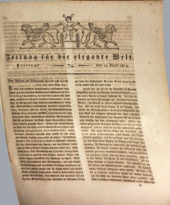 Zeitung für die elegante Welt Freitag 14. April 1809